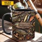 Fishing Gear - Personalized Fishing, Outdoor, Adventure Accent Mug