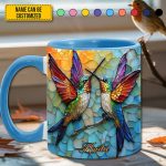 Couple Hummingbird - Personalized Hummingbird Accent Mug