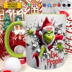 Grumpy Christmas Monster – Personalized Funny Accent Mug