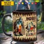 Bigfoot Is My Spirit Animal – Personalized Sasquatch Accent Mug