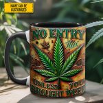 No Entry - Personalized Weed Accent Mug