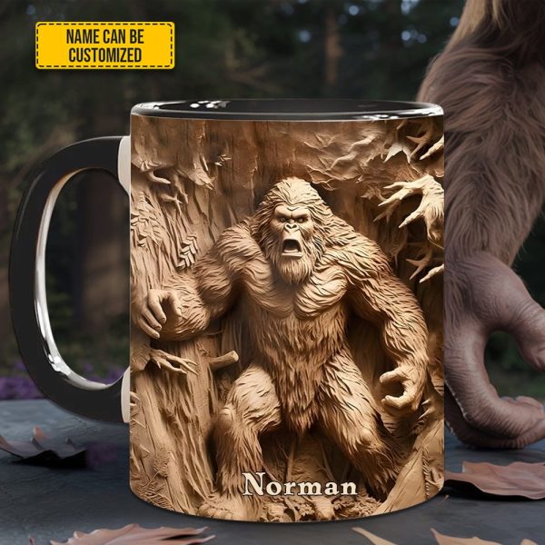Bigfoot Legend In The Trees – Personalized Bigfoot Accent Mug