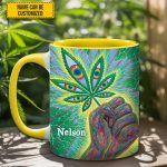 Psychedelic Power - Personalized Weed Accent Mug