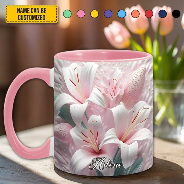 Beautiful Lily - Personalized Accent Mug