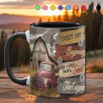 Everyday Is A New Beginning - Country Truck Accent Mug