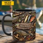 Fishing Gear - Personalized Fishing, Outdoor, Adventure Accent Mug