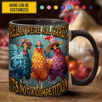 Chicken Accent Mug - Personalized Accent Mug