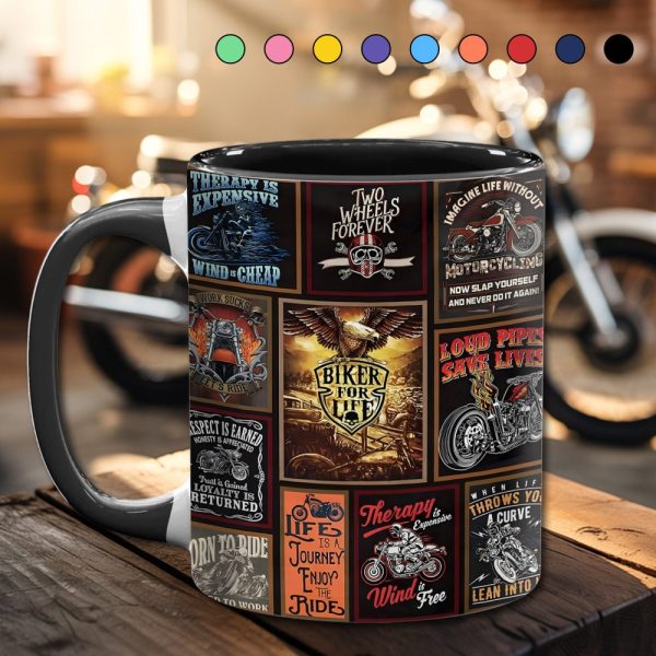 Vintage Biker Collection Accent Mug