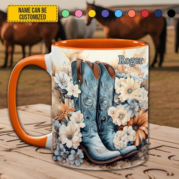Country Girl - Personalized Accent Mug
