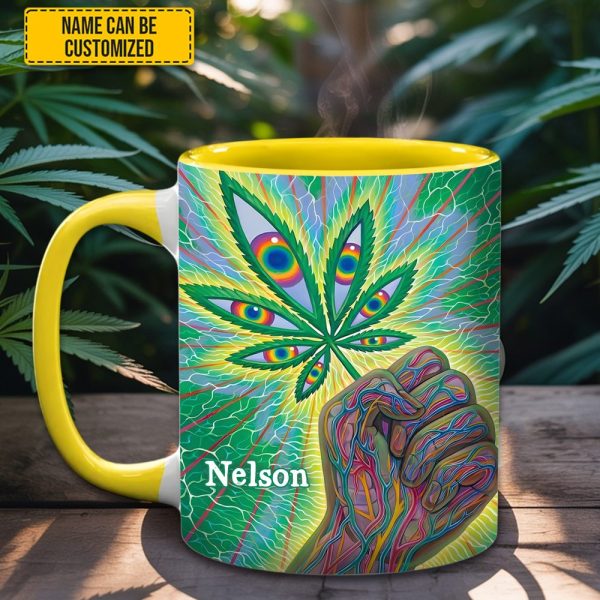 Psychedelic Power - Personalized Weed Accent Mug