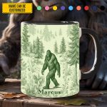 Personalized Bigfoot Accent Mug