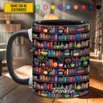 Bookish Floral - Personalized Accent Mug