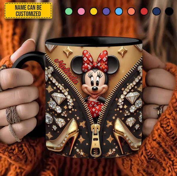 Personalized Happy Mouse Baby Accent Mug