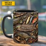 Fishing Gear - Personalized Fishing, Outdoor, Adventure Accent Mug