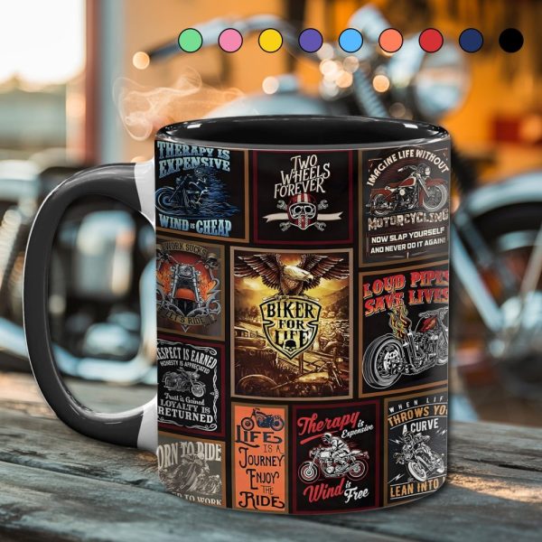 Vintage Biker Collection Accent Mug