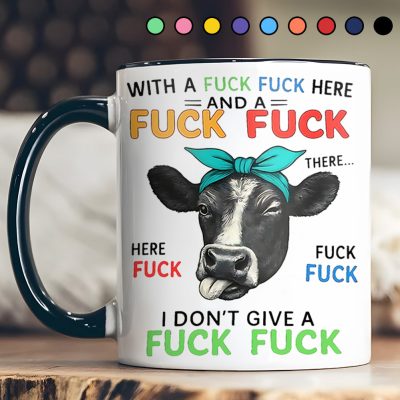 Funny Highland Cow Accent Mug