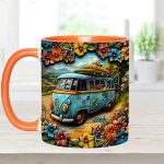Hippie Van - Personalized Hippie Accent Mug