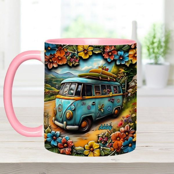 Hippie Van - Personalized Hippie Accent Mug