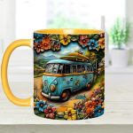 Hippie Van - Personalized Hippie Accent Mug