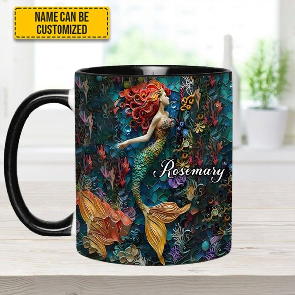 Ocean Mermaid - Personalized Accent Mug