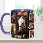 Loves Horses - Horse Accent Mug