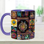 Peace Sign Hippie Accent Mug