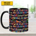 Bookish Floral - Personalized Accent Mug