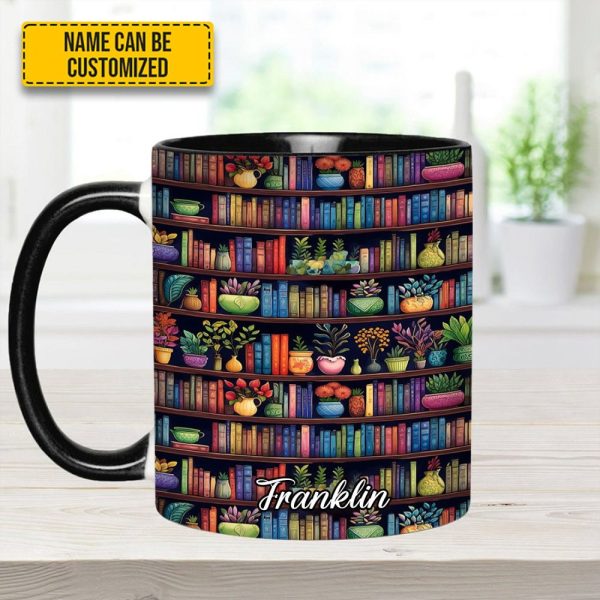 Bookish Floral - Personalized Accent Mug