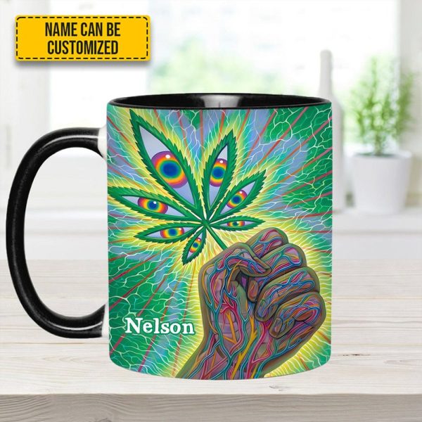 Psychedelic Power - Personalized Weed Accent Mug