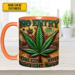 No Entry - Personalized Weed Accent Mug