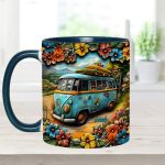 Hippie Van - Personalized Hippie Accent Mug
