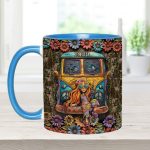Hippie Girl - Personalized Hippie Accent Mug