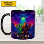 Intergalactic Buddies – Personalized Bigfoot & Alien Accent Mug