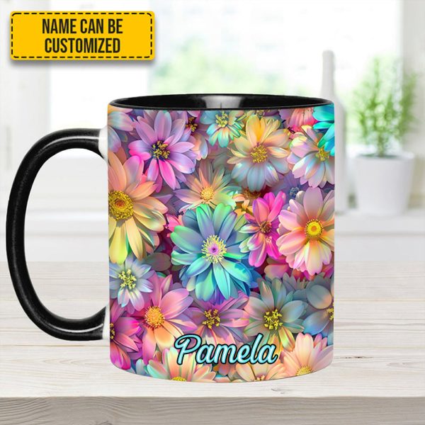 Spring Floral Flower - Personalized Accent Mug