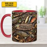 Fishing Gear - Personalized Fishing, Outdoor, Adventure Accent Mug