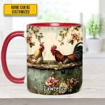 Rooster Vintage – Personalized Chicken Accent Mug