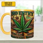 No Entry - Personalized Weed Accent Mug
