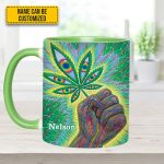 Psychedelic Power - Personalized Weed Accent Mug