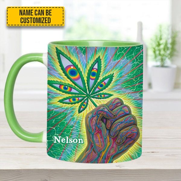 Psychedelic Power - Personalized Weed Accent Mug