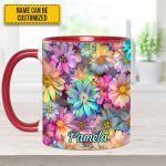 Spring Floral Flower - Personalized Accent Mug