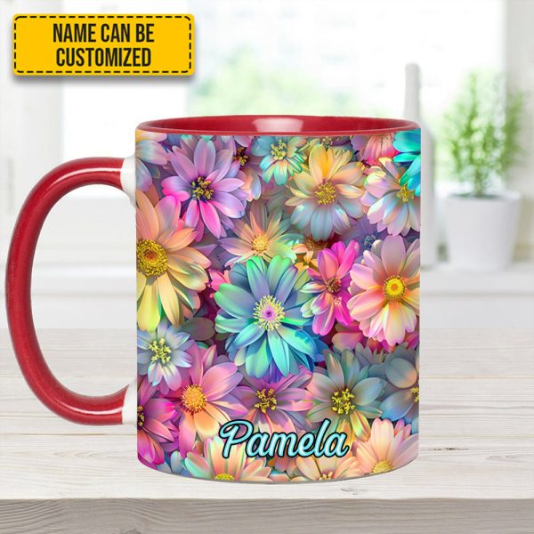 Spring Floral Flower - Personalized Accent Mug