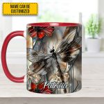Fantasy Dragonfly Personalized Accent Mug