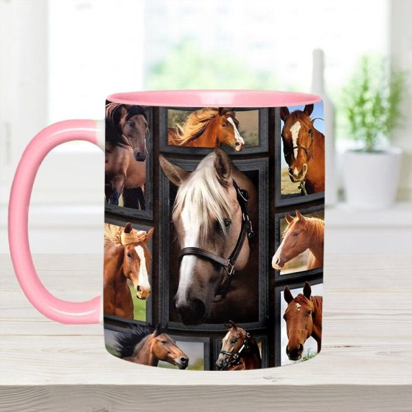 Loves Horses - Horse Accent Mug