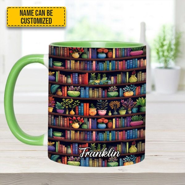 Bookish Floral - Personalized Accent Mug