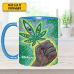Psychedelic Power - Personalized Weed Accent Mug