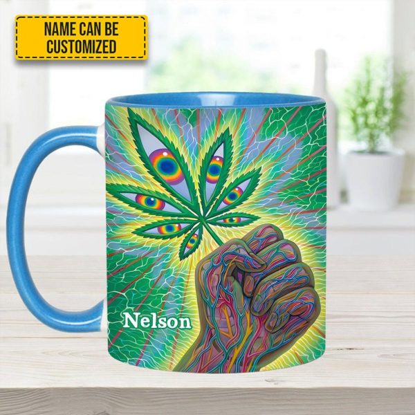 Psychedelic Power - Personalized Weed Accent Mug