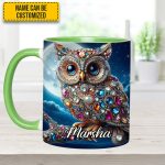 Dark Owl - Personalized Owl Accent Mug