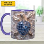 Unique Sea Turtle Personalized Accent Mug