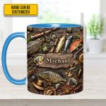 Fishing Gear - Personalized Fishing, Outdoor, Adventure Accent Mug