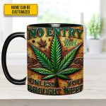No Entry - Personalized Weed Accent Mug